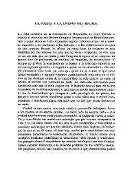 La poesía y la unidad del idioma / Gerardo Diego | Biblioteca Virtual Miguel de Cervantes