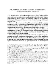 De cómo un coloquio pastoril se transmuta en dos coloquios a lo divino / Jean-Louis Flecniakoska | Biblioteca Virtual Miguel de Cervantes
