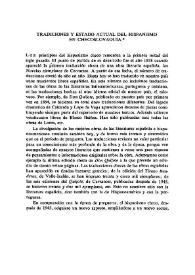 Tradiciones y estado actual del hispanismo en Checoslovaquia / Zdnek Hampejs | Biblioteca Virtual Miguel de Cervantes