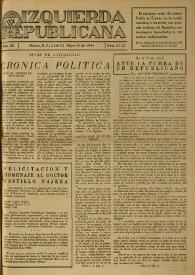 Izquierda Republicana. Año III, núm. 21-22, 15 de abril-15 de mayo de 1946 | Biblioteca Virtual Miguel de Cervantes