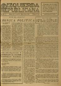 Izquierda Republicana. Año III, núm. 21-22, 15 de abril-15 de mayo de 1946 | Biblioteca Virtual Miguel de Cervantes