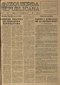 Izquierda Republicana. Año IV, núm. 28, 15 de abril de 1947 | Biblioteca Virtual Miguel de Cervantes