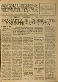 Izquierda Republicana. Año IV, suplemento al núm. 28, 25 de enero de 1947 | Biblioteca Virtual Miguel de Cervantes