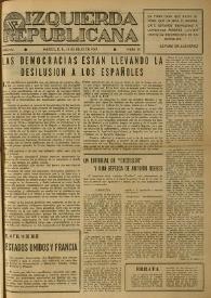 Izquierda Republicana. Año IV, núm. 30, 15 de julio de 1947 | Biblioteca Virtual Miguel de Cervantes