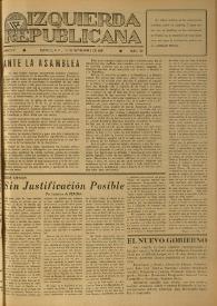 Izquierda Republicana. Año IV, núm. 31, 15 de agosto de 1947 | Biblioteca Virtual Miguel de Cervantes