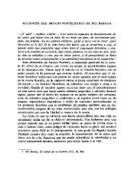 Alcances del mundo novelístico de Pío Baroja / Carlos O. Nallim | Biblioteca Virtual Miguel de Cervantes