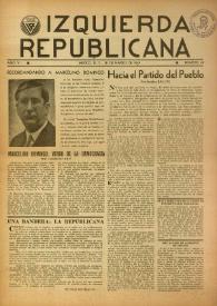 Izquierda Republicana. Año VI, núm. 48, 28 de marzo de 1949 | Biblioteca Virtual Miguel de Cervantes