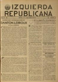 Izquierda Republicana. Año VI, núm. 52, 10 de agosto de 1949 | Biblioteca Virtual Miguel de Cervantes