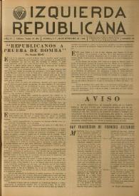 Izquierda Republicana. Año VI, núm. 53, 20 de septiembre de 1949 | Biblioteca Virtual Miguel de Cervantes