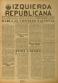 Izquierda Republicana. Año VIII, núm. 59, abril de 1950 | Biblioteca Virtual Miguel de Cervantes