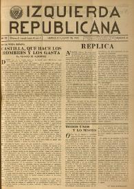 Izquierda Republicana. Año VIII, núm. 61, junio de 1950 | Biblioteca Virtual Miguel de Cervantes