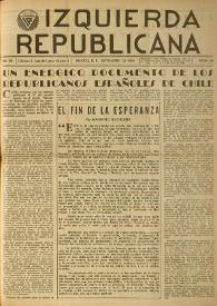 Izquierda Republicana. Año VIII, núm. 64, septiembre de 1950 | Biblioteca Virtual Miguel de Cervantes