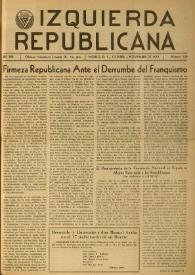 Izquierda Republicana. Año XVIII, núm. 109, octubre-noviembre de 1957 | Biblioteca Virtual Miguel de Cervantes