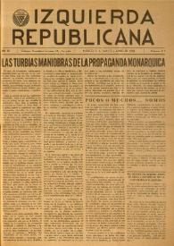 Izquierda Republicana. Año XIX, núm. 113, mayo-junio de 1958 | Biblioteca Virtual Miguel de Cervantes