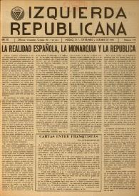 Izquierda Republicana. Año XIX, núm. 115, septiembre-octubre de 1958 | Biblioteca Virtual Miguel de Cervantes