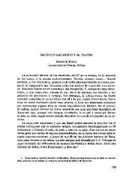 Mauricio Bacarisse y el teatro / Roberto Pérez | Biblioteca Virtual Miguel de Cervantes