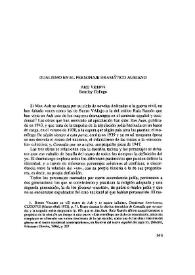 Dualismo en el personaje dramático aubiano / Arie Vicente | Biblioteca Virtual Miguel de Cervantes