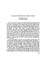 Arquetipos femeninos en la obra de Rulfo  / Francisco Antolín | Biblioteca Virtual Miguel de Cervantes