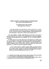 Pedro Páramo y Artemio Cruz: dos personajes de la Revolución Mexicana / Ana María Hernández de López | Biblioteca Virtual Miguel de Cervantes