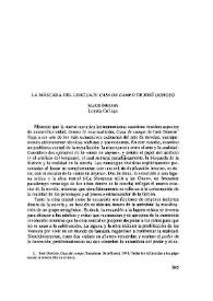 La máscara del lenguaje: "Casa de campo", de José Donoso / Marie Murphy | Biblioteca Virtual Miguel de Cervantes
