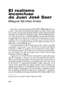 El realismo inconcluso de Juan José Saer / Milagros Sánchez Arnosi | Biblioteca Virtual Miguel de Cervantes
