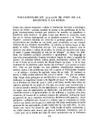 Valle-Inclán en 1913-1918: el paso de la estética a la ética / Manuel Durán | Biblioteca Virtual Miguel de Cervantes