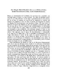  El viaje frustrado en la literatura hispanoamericana contemporánea  / Jean Franco | Biblioteca Virtual Miguel de Cervantes