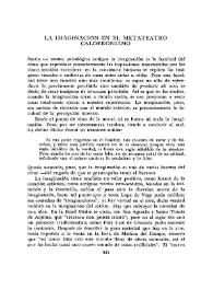  La imaginación en el metateatro calderoniano  / Bruce W. Wardropper | Biblioteca Virtual Miguel de Cervantes