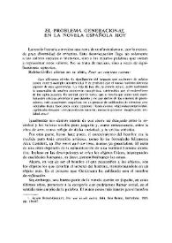 El problema generacional en la novela española de hoy  / Ignacio Elizalde | Biblioteca Virtual Miguel de Cervantes