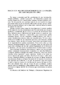 Hacia un mejor conocimiento de la poesía de los Siglos de Oro  / Beatriz Elena Entenza de Solare | Biblioteca Virtual Miguel de Cervantes