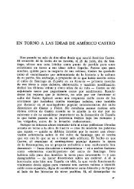 En torno a las ideas de Américo Castro  / A. A. Sicroff | Biblioteca Virtual Miguel de Cervantes