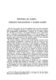 Historia de lobos: Edmund Haraucourt y Rubén Darío / José María Aguirre Ruiz | Biblioteca Virtual Miguel de Cervantes
