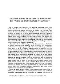 Apuntes sobre el estilo de Unamuno en "Vida de Don Quijote y Sancho"  / Ileana Bucurenciu Birsan | Biblioteca Virtual Miguel de Cervantes