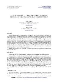 La movilidad en el Campus Vila-seca de la URV: propuestas para una movilidad / Òscar Saladié, Joan Jurado | Biblioteca Virtual Miguel de Cervantes