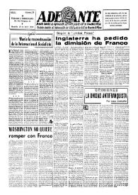 Adelante : Órgano del Partido Socialista Obrero Español de B.-du-Rh. (Marsella). Año II, núm. 79, 26 de abril de 1946 | Biblioteca Virtual Miguel de Cervantes