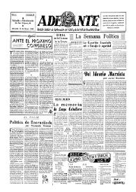 Adelante : Órgano del Partido Socialista Obrero Español de B.-du-Rh. (Marsella). Año II, núm. 81, 10 de mayo de 1946 | Biblioteca Virtual Miguel de Cervantes