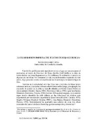 La transmisión impresa del teatro de Rojas Zorrilla / Rafael González Cañal | Biblioteca Virtual Miguel de Cervantes