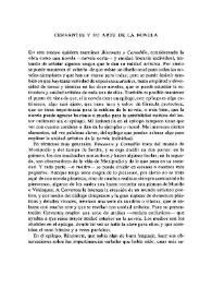 Cervantes y su arte de la novela / Karl-Ludwig Selig | Biblioteca Virtual Miguel de Cervantes