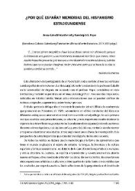 Anna Caballé Masforroll y Randolph D. Pope: "¿Por qué España? : memorias del hispanismo estadounidense". Barcelona: Galaxia Gutenberg/Fundación Alfonso Martín Escudero, 2014, 654 págs. [Reseña] / Ángeles Encinar | Biblioteca Virtual Miguel de Cervantes