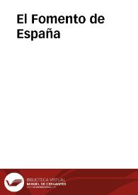 El Fomento de España | Biblioteca Virtual Miguel de Cervantes