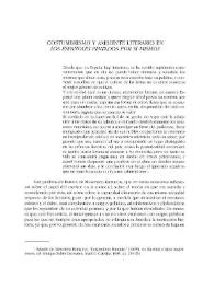 Costumbrismo y ambiente literario en "Los españoles pintados por si mismos" / Joaquín Álvarez Barrientos | Biblioteca Virtual Miguel de Cervantes