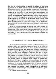 Un ambiente de tango trascendido / Eduardo Tijeras | Biblioteca Virtual Miguel de Cervantes