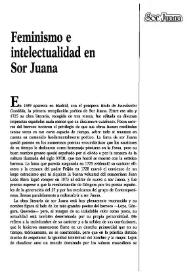Feminismo e intelectualidad en Sor Juana / José Carlos González Boixo | Biblioteca Virtual Miguel de Cervantes