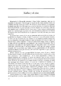 Kafka y el cine / José Agustín Mahieu | Biblioteca Virtual Miguel de Cervantes