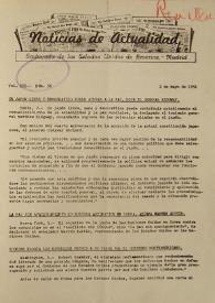 Noticias de Actualidad.  Núm. 56, 2 de mayo de 1951 | Biblioteca Virtual Miguel de Cervantes