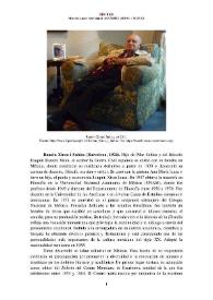 Ramón Xirau i Subias (Barcelona, 1924) [Semblanza] / Marcela Lucci | Biblioteca Virtual Miguel de Cervantes