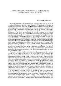 Narrative Play and Social Context in "Torquemada en la hoguera" / William M. Sherzer | Biblioteca Virtual Miguel de Cervantes