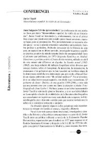 Memorialismo español: la visión de un historiador / Javier Tusell | Biblioteca Virtual Miguel de Cervantes