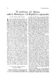El problema del Marroc amb la Monarquia i la República espanyoles (II) / Vicenç Guarner | Biblioteca Virtual Miguel de Cervantes