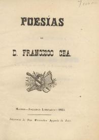Poesías / de Francisco Cea | Biblioteca Virtual Miguel de Cervantes